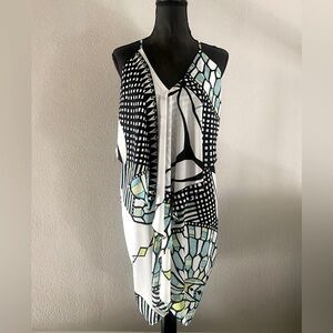 Olivaceous pattern dress, size M, wedding, casual